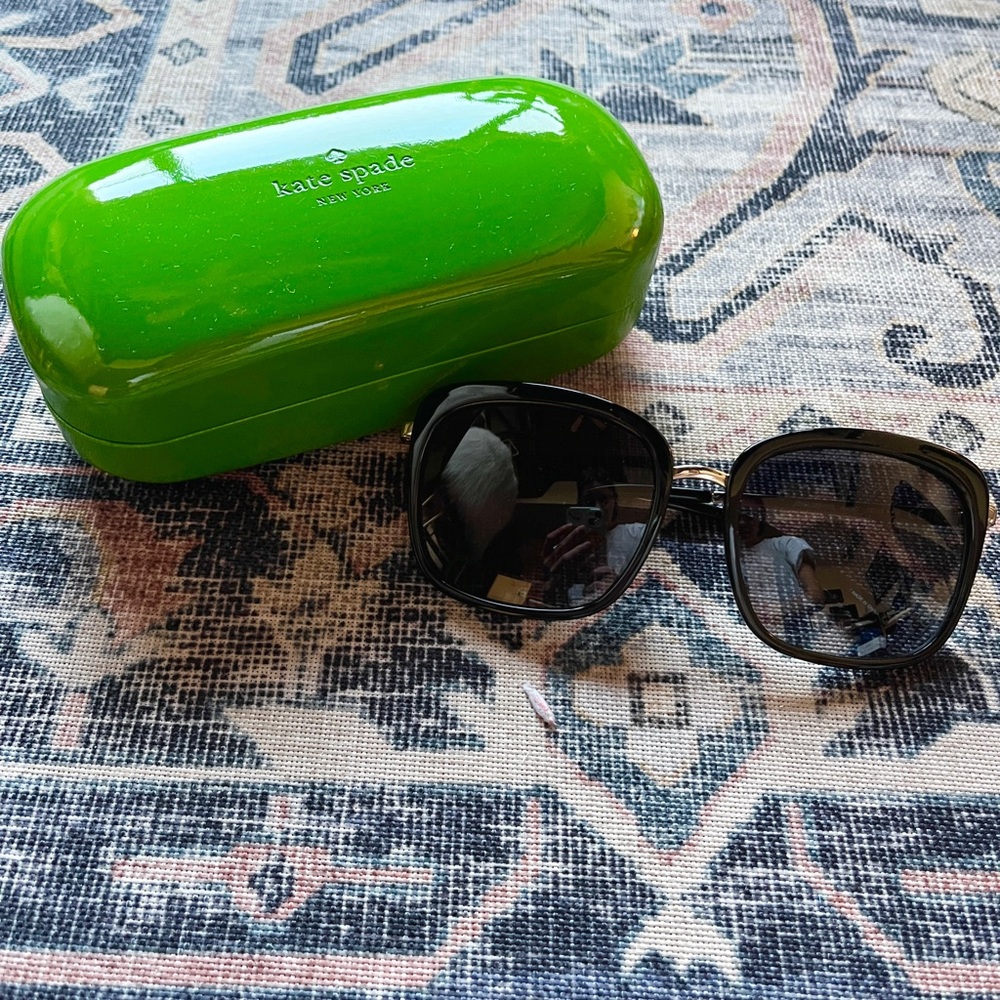 Kate Spade Black Sunglasses with Case